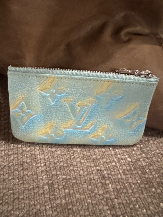 Louis Vuitton Empreinte Monogram Summer Stardust Key Pouch Water Green - Picture 2 of 10